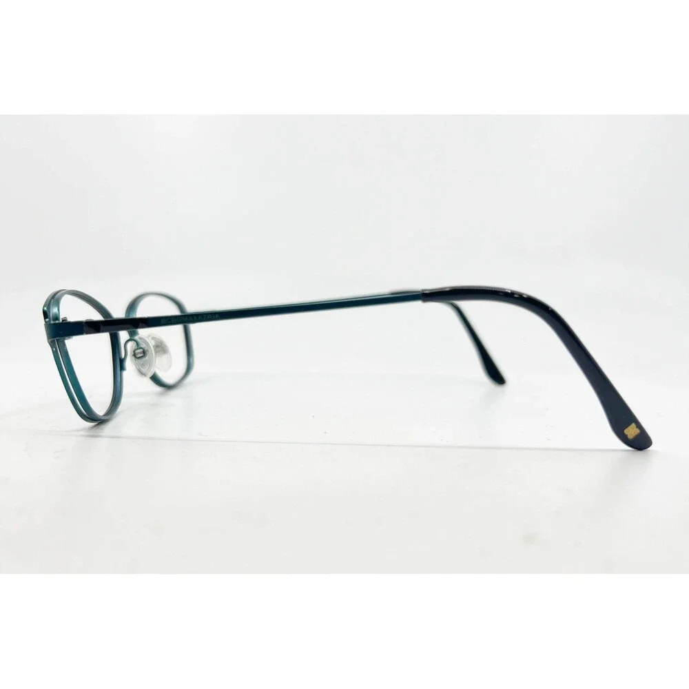 BCBGMAXAZRIA Priscilla Eyeglasses Frames Black Teal 50-17-135 Women Eyewear